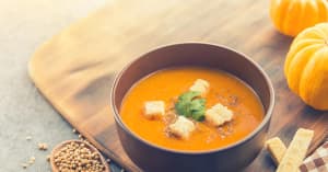 Pumpkin and Lentil Soup