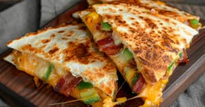 Vegetable and Cheese Quesadilla