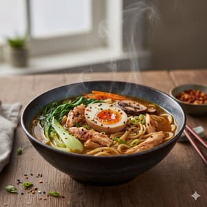 Chicken Egg Veggie Ramen