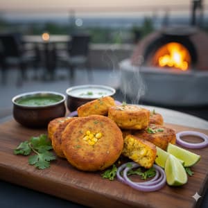 Corn Potato Mini Cutlets