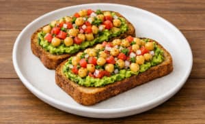 Avocado Chickpea Toast