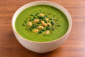 Soybean & Spinach Soup