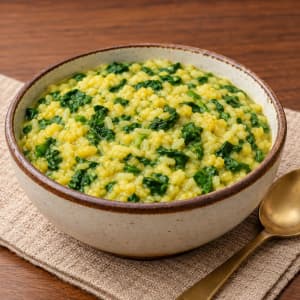 Spinach & Moong Dal Khichdi