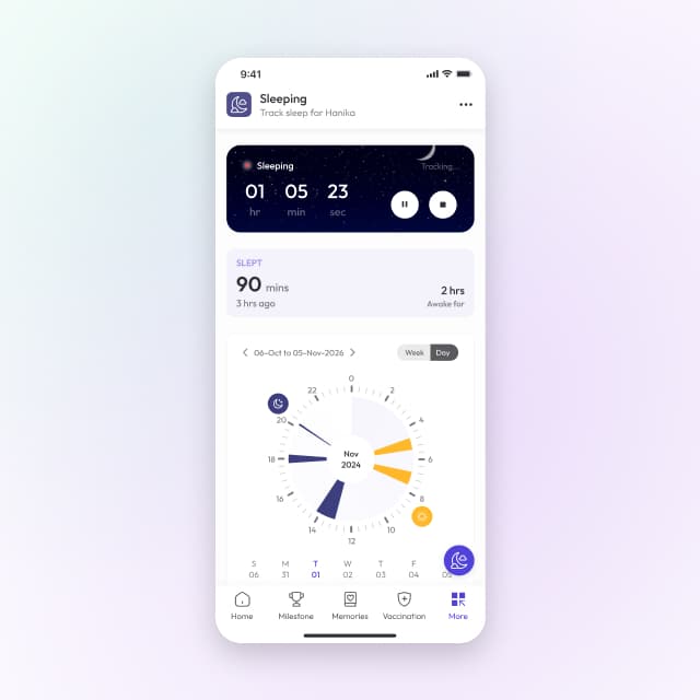 Sleep Tracker screen
