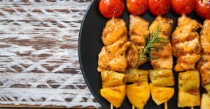 Mango Chicken Skewers