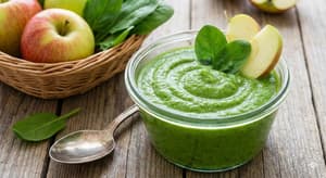 Apple Spinach Puree for Babies