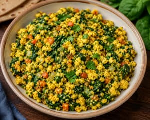 Spinach Egg Bhurji