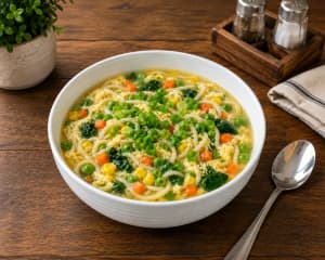 Egg Noodle Vegetable Soup