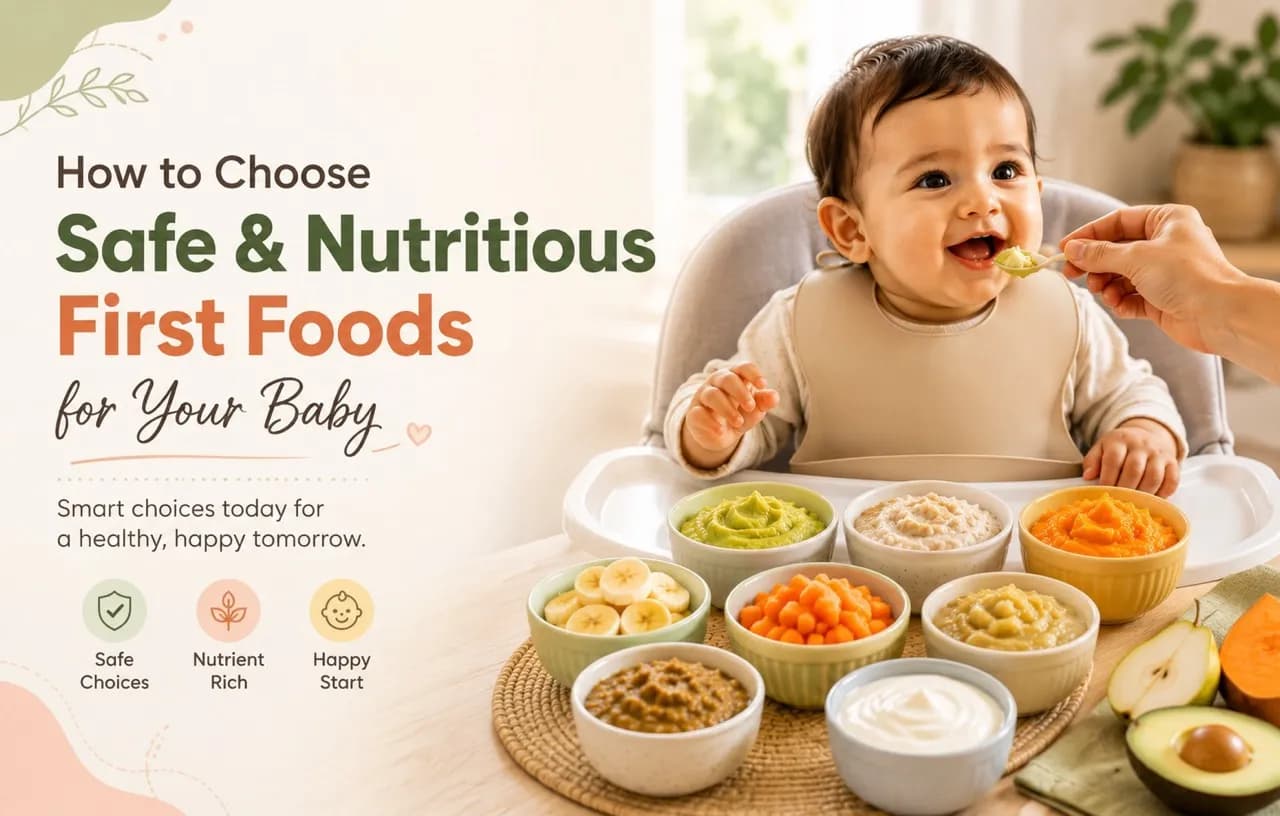 How to Choose Safe and Nutritious First Foods for Your Baby